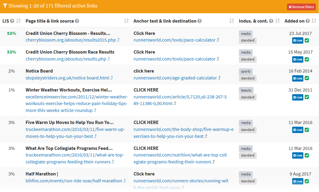 improve existing links