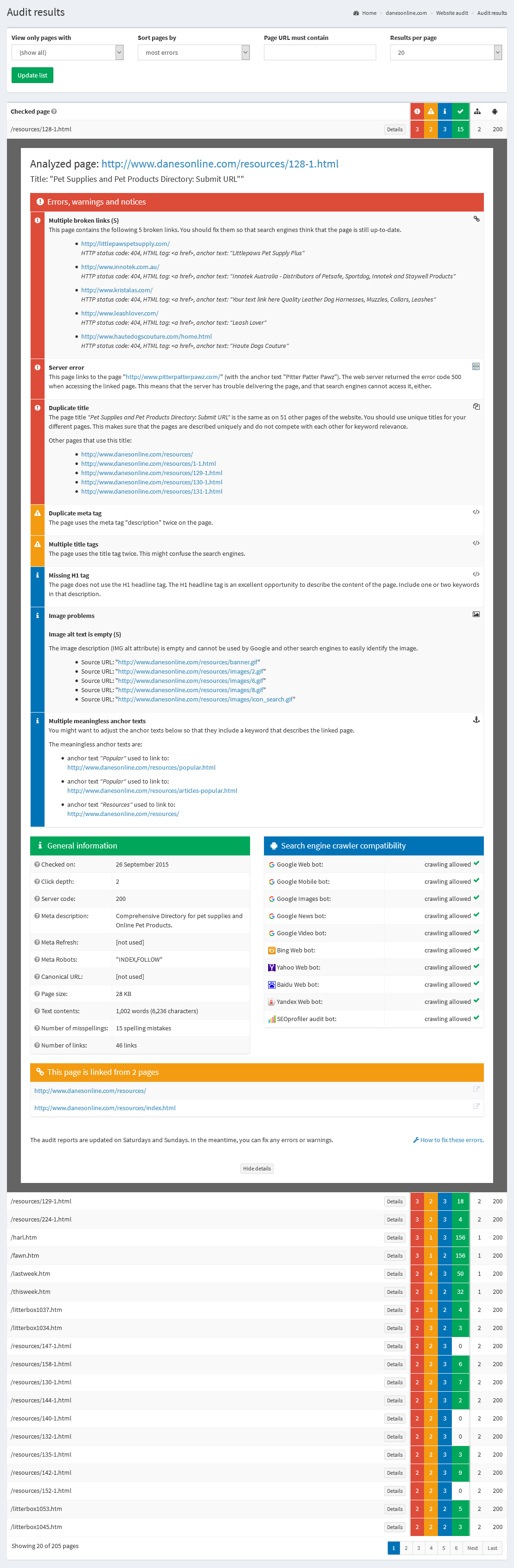 Remove web page errors and get better rankings on Google