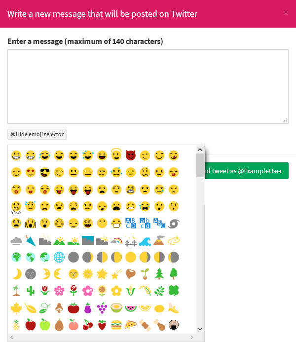 compose social message