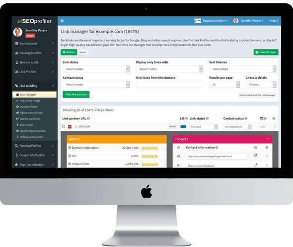 Link Manager: manage all of your links