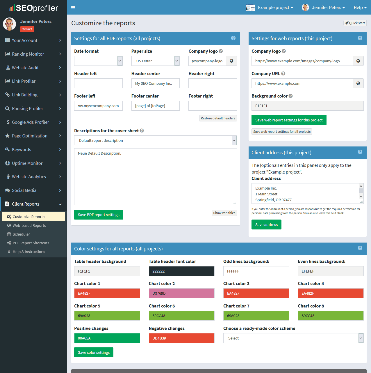 Create the SEO reports that you need